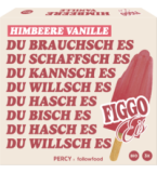Multipack Stieleis „FIGGO” Himbeere-Vanille, vegan, 195 ml Schachtel (3 Stück), Tiefkühlware, followfood