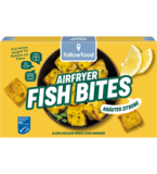 Airfryer Fish Bites Zitrone-Kräuter - Alaska Seelachs Würfel in Bio Marinade, 180 gr Schachtel, Tiefkühlware, followfood