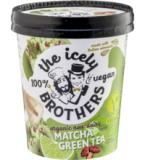 Matcha Green Tea Eiscreme, vegan, 460 ml Becher, Tiefkühlware, The Icely Brothers