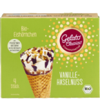 Eishörnchen Vanille-Haselnuss Multipack, 440 ml Packung (4 Stück), Tiefkühlware, Gelato Classico