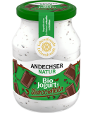 Jogurt mild Stracciatella, 3,8% Fett, 500 gr Glas, Andechser Natur