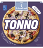 Pizza Tonno, 329 g Schachtel, Tiefkühlware, followfood
