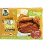 Hähnchen Knusperflügel, herzhaft mariniert, 280 gr Packung, Tiefkühlware, Freiländer Bio-Geflügel
