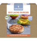 Bio Lachs Burger, 200 gr Schachtel (2 Stück), Tiefkühlware, followfood