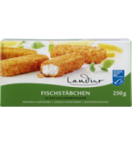 Alaska Seelachs-Fischstäbchen in Bio-Knusperpanade, 250 gr Schachtel, Tiefkühlware, Landur