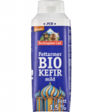 Fettarmer Kefir, 1,5% Fett, 400 gr Tetra Top Flasche, Berchtesgadener Land