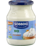Stichfester Naturjoghurt, 3,8% Fett, 500 gr Glas, Söbbeke