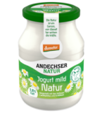 Jogurt mild Natur (demeter), 3,8% Fett, 500 gr Glas, Andechser Natur