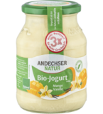 Joghurt Mango-Vanille 3,7 % Fett, 500 gr Glas, Andechser Natur