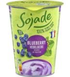 Soja Joghurtalternative Heidelbeere, vegan, 2,1% Fett, 400 gr Becher, Sojade
