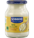 Cremiger Joghurt Zitrone, 7,5% Fett, 500 gr Glas, Söbbeke
