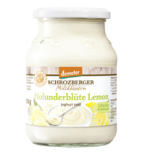 Joghurt Holunderblüte-Lemon, 3,5% Fett, 500 gr Glas, Schrozberger Milchbauern