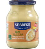 Cremiger Joghurt mild Mango Mousse, 7,5% Fett, 500 gr Glas, Söbbeke