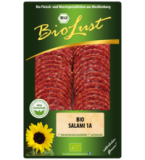 Bio Salami 1A, geschnitten, 80 gr Packung, BioLust