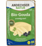 Gouda in Scheiben, laktosefrei, mind. 45% Fett i. Tr., 150 gr Packung, Andechser Natur