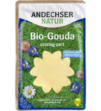 Gouda in Scheiben, laktosefrei, gleich 48% Fett i. Tr., 150 gr Packung, Andechser Natur