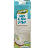 Reis-Kokos Drink, vegan, 1 ltr Tetra Pack, dennree