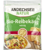 Bio-Reibekäse, würzig, mind. 45% Fett i. Tr., 150 gr Beutel, Andechser Natur