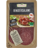 Rindersalami, geschnitten, 80 gr Packung, Königshofer