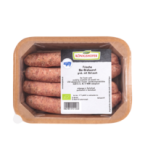 Frische Bärlauchbratwurst, roh, grob, 250 gr Schale (4 Stück), Königshofer