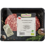 Rindfleisch-Burger, roh, gewürzt, 250 gr Schale (2 Stück), Königshofer