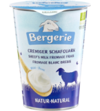 Cremiger Schafquark Natur, 6,8% Fett, 400 gr Becher, Bergerie