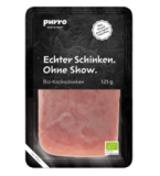 Bio-Kochschinken, geschnitten, 125 gr Packung, purro