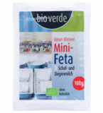 Mini-Feta (aus Schaf- und Ziegenmilch), mind. 45% Fett i. Tr., 100 gr Stück, bio-verde