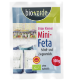 Mini-Feta (aus Schaf- und Ziegenmilch), mind. 45% Fett i. Tr., 100 gr Stück, bio-verde