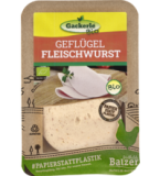 Geflügel Fleischwurst, geschnitten, 80 gr Packung, Gackerle Bio