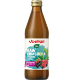 RAW Kombucha Himbeere & Cassis, vegan, 0,33 ltr Flasche, Voelkel