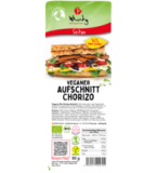 Veganer Aufschnitt Chorizo (auf Seitanbasis), 80 gr Packung, Wheaty