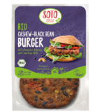 Cashew-Black Bean Burger, vegan, 160 gr Packung, Soto