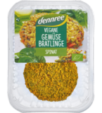 Vegane Gemüsebratlinge Spinat, 160 gr Packung, dennree