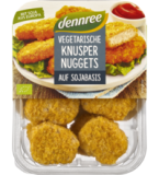 Vegetarische Knuspernuggets (auf Sojabasis), 180 gr Packung, dennree
