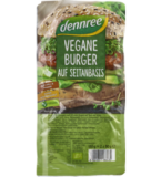 Vegane Burger auf Seitanbasis, 180 gr Packung (2 Stück), dennree
