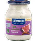 Weidemilchjoghurt Feige-Zimt, 3,8% Fett, 500 gr Glas, Söbbeke
