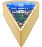 Tiroler Bergkäse g.U., österreichischer Hartkäse, laktosefrei, 45% Fett i. Tr. (16,90/kg)