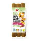 Seitan-Grill- & Bratwurst „Thaiwurst”, vegan, 120 gr Packung (3 Stück), Wheaty