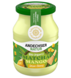Jogurt Matcha-Mango, 3,8% Fett, 500 gr Glas, Andechser Natur