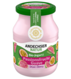 Joghurt Passionsfrucht-Guave, 3,8% Fett, 500 gr Glas, Andechser Natur