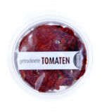 Getrocknete Tomaten mariniert mit frischen Kräutern, vegan, 80 gr Becher, bio-verde