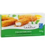 Seelachs-Fischstäbchen in Bio-Panade, 250 gr Packung, Tiefkühlware, Landur