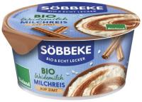 Weidemilch Milchreis auf Zimt, 3,8% Fett, 150 gr Becher, Söbbeke