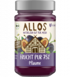 Fruchtaufstrich „Frucht Pur” Pflaume, vegan, 250 gr Glas, Allos