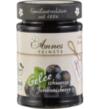 Gelee Schwarze Johannisbeere, vegan, 225 gr Glas, Annes Feinste