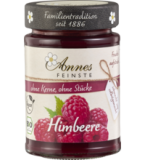 Fruchtaufstrich Himbeere, passiert, vegan, 210 gr Glas, Annes Feinste
