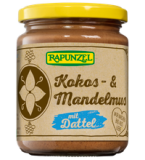 Kokos- & Mandelmus mit Dattel, vegan, 250 gr Glas, Rapunzel
