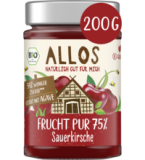 Fruchtaufstrich „Frucht Pur” Sauerkirsche, 200 gr Glas, Allos