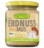Erdnussmus, vegan, 250 gr Glas, Rapunzel